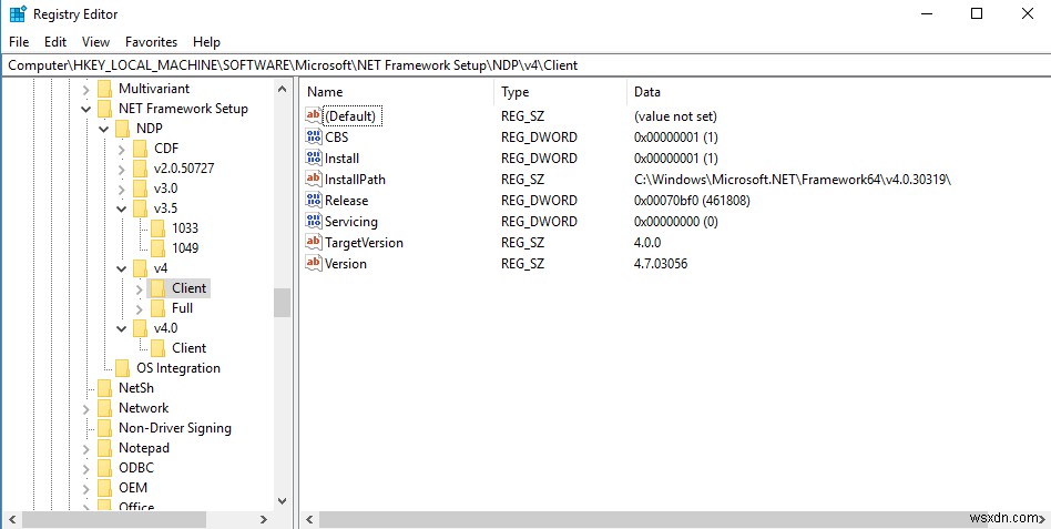 จะตรวจสอบเวอร์ชัน .NET Framework ที่ติดตั้งบน Windows ได้อย่างไร 