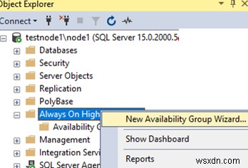 การกำหนดค่า Always-On High Availability Group บน SQL Server 