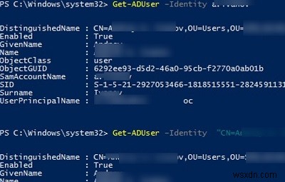 Get-ADUser:ค้นหาข้อมูลผู้ใช้ Active Directory ด้วย PowerShell 