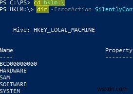 PowerShell:รับ แก้ไข สร้าง และลบคีย์รีจิสทรีหรือพารามิเตอร์ 