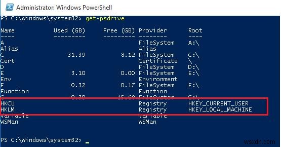 PowerShell:รับ แก้ไข สร้าง และลบคีย์รีจิสทรีหรือพารามิเตอร์ 