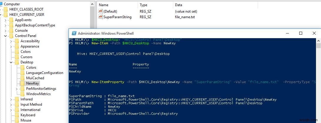 PowerShell:รับ แก้ไข สร้าง และลบคีย์รีจิสทรีหรือพารามิเตอร์ 