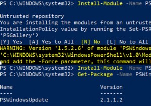 จัดการ Windows Updates ด้วย PSWindowsUpdate PowerShell Module 
