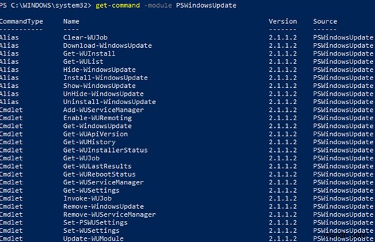 จัดการ Windows Updates ด้วย PSWindowsUpdate PowerShell Module 