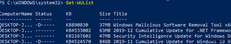 จัดการ Windows Updates ด้วย PSWindowsUpdate PowerShell Module 