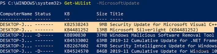 จัดการ Windows Updates ด้วย PSWindowsUpdate PowerShell Module 