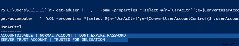 การแปลงค่าแอตทริบิวต์ UserAccountControl ใน Active Directory 