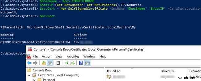 การกำหนดค่า PowerShell Remoting (WinRM) ผ่าน HTTPS 