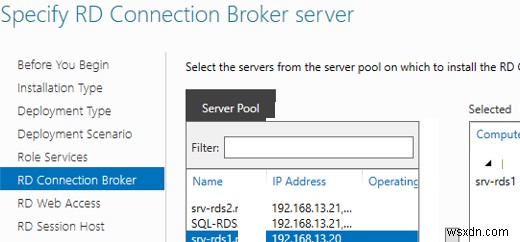 การกำหนดค่า RDS Connection Broker ความพร้อมใช้งานสูงบน Windows Server 