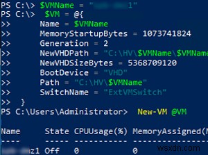 การจัดการเครื่องเสมือน Hyper-V ด้วย PowerShell 