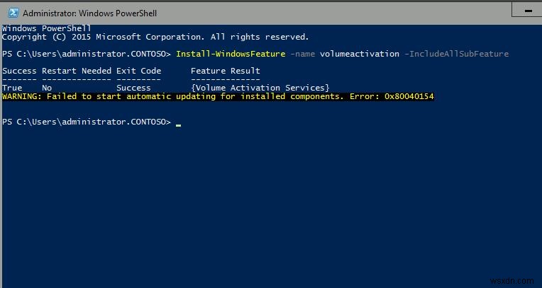 การเปิดใช้งาน Windows Server 2016 ด้วย KMS Server 