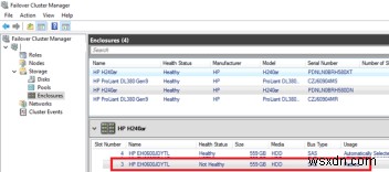 การแทนที่ฟิสิคัลดิสก์ที่ล้มเหลวในพื้นที่จัดเก็บโดยตรงบน Windows Server 2016 