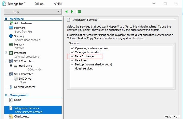 การเปิดใช้งานเครื่องเสมือนอัตโนมัติ (AVMA) ใน Windows Server 2016 