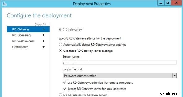 การกำหนดค่าการตรวจสอบสิทธิ์ SSO (การลงชื่อเพียงครั้งเดียว) บน Windows Server RDS 