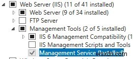การจัดการ IIS ระยะไกลใน Windows Server 2016/2012 R2 