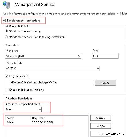 การจัดการ IIS ระยะไกลใน Windows Server 2016/2012 R2 