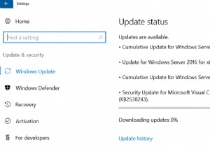 “กำลังดาวน์โหลดการอัปเดต 0%” ปัญหาใน Windows Server 2016 และ Windows 10 