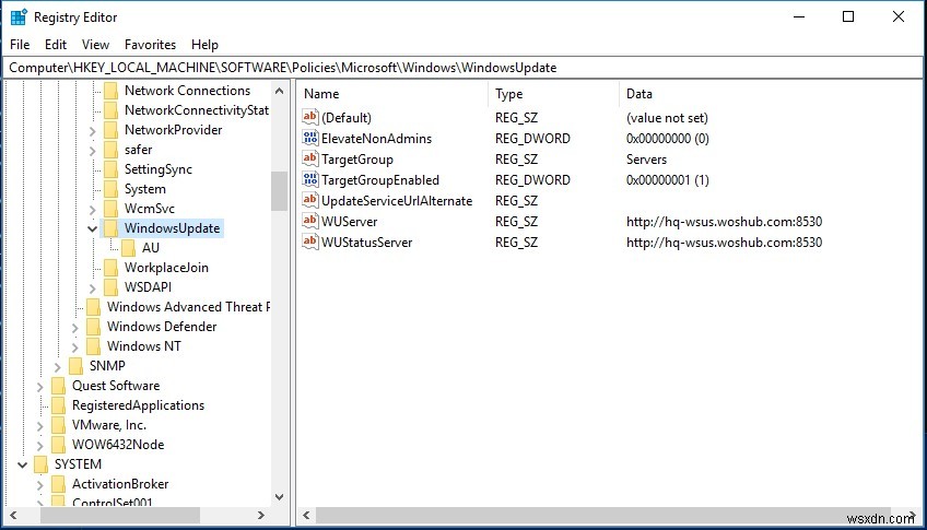 การตั้งค่านโยบายกลุ่ม WSUS เพื่อปรับใช้การอัปเดต 