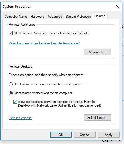 Windows XP ไม่สามารถ RDP เป็น Windows 10 / Server 2012R2 / 2016 RDS 