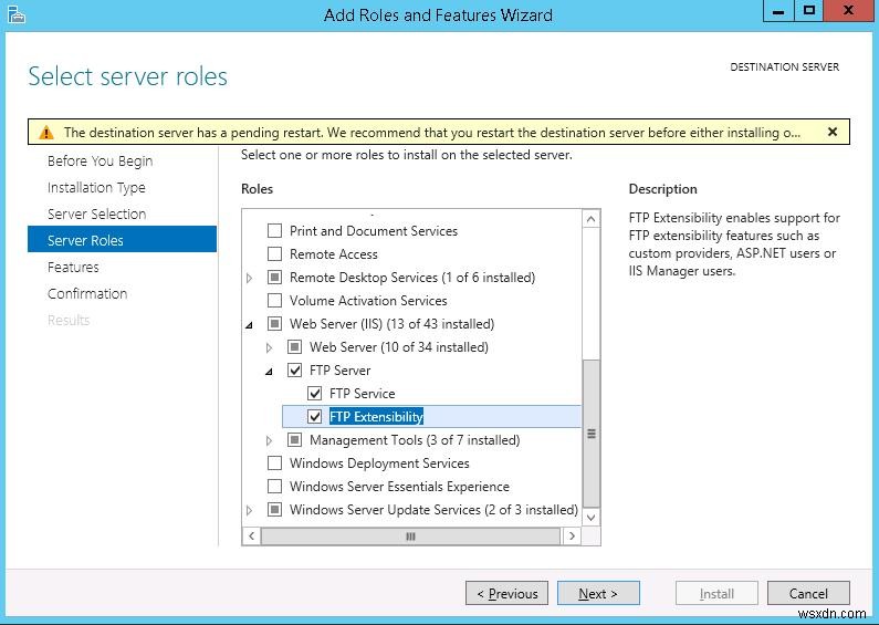 การกำหนดค่าเซิร์ฟเวอร์ FTP ด้วยการแยกผู้ใช้บน Windows Server 2016 / 2012 R2 