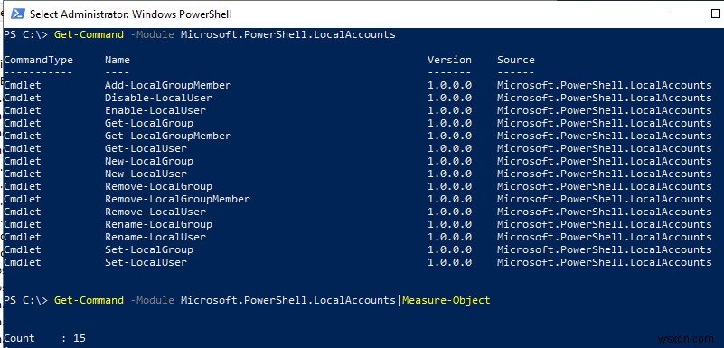 การจัดการผู้ใช้ภายในเครื่องและกลุ่มด้วย PowerShell 