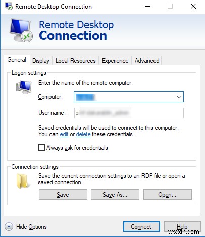 แก้ไข:ข้อมูลรับรอง RDP ที่บันทึกไว้ไม่ทำงานใน Windows 