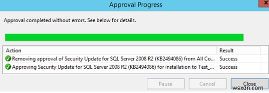จะอนุมัติและปฏิเสธการอัปเดต WSUS ได้อย่างไร 