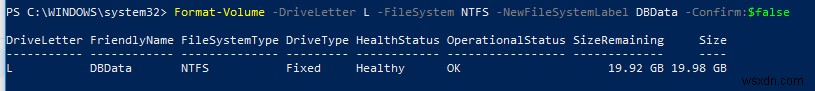 การจัดการดิสก์และพาร์ติชั่นด้วย Windows PowerShell 