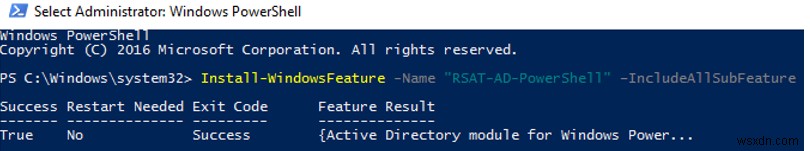 วิธีการติดตั้งและใช้งาน PowerShell Active Directory Module? 