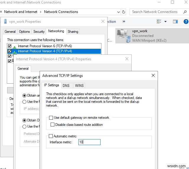 ความละเอียด DNS ผ่าน VPN ไม่ทำงานบน Windows 10 