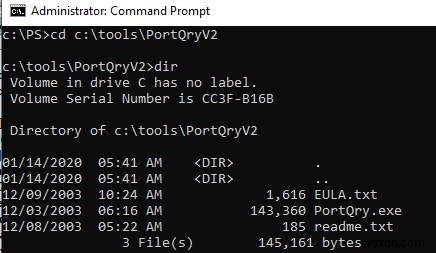 การใช้ PortQry เพื่อตรวจสอบพอร์ตที่เปิด TCP/UDP (เครื่องสแกนพอร์ต) 
