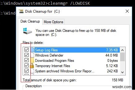 วิธีเรียกใช้การล้างข้อมูลบนดิสก์ (Cleanmgr.exe) บน Windows Server 2016/2012 R2/2008 R2 