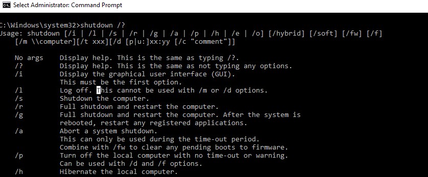 ปิดเครื่อง/รีสตาร์ท Windows โดยใช้ Command Prompt (CMD) 