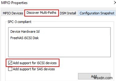 จะเปิดใช้งานและกำหนดค่า MPIO บน Windows Server 2016/2012R2 ได้อย่างไร 