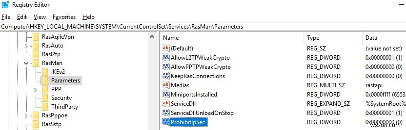 การกำหนดค่าการเชื่อมต่อ L2TP/IPSec VPN หลัง NAT รหัสข้อผิดพลาด VPN 809 