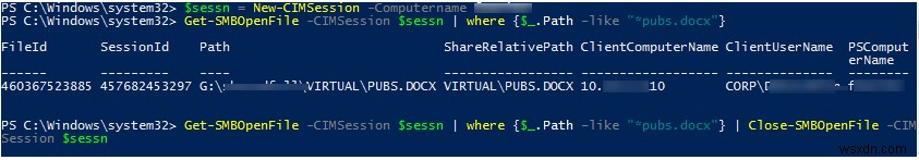 วิธีดูและปิดไฟล์ที่เปิดอยู่ใน Windows Server SMB Share 