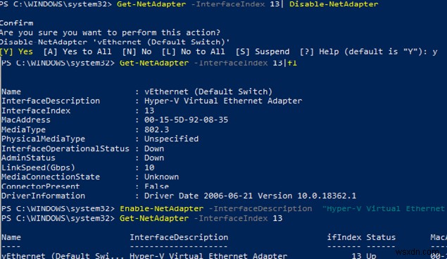 การกำหนดค่าการตั้งค่าอะแดปเตอร์เครือข่ายด้วย PowerShell:ที่อยู่ IP, DNS, เกตเวย์เริ่มต้น, เส้นทางแบบคงที่ 