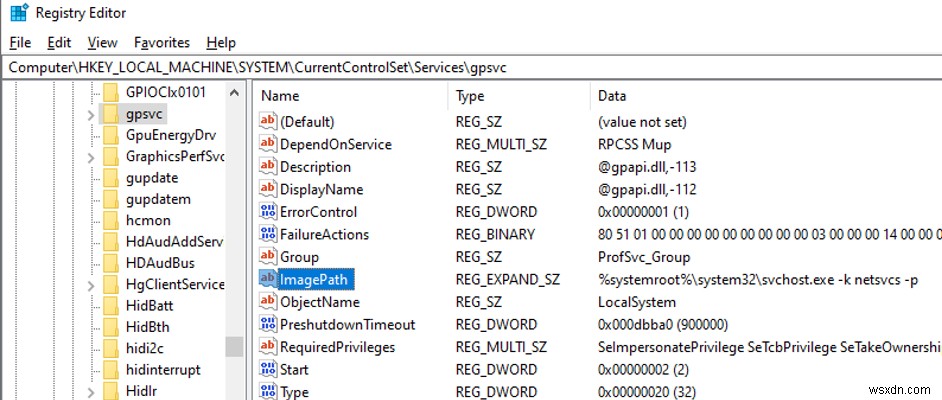 Windows ไม่สามารถเชื่อมต่อกับบริการ GPSVC 