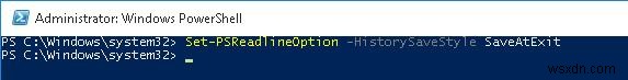 ประวัติคำสั่งก่อนหน้าใน PowerShell Console 