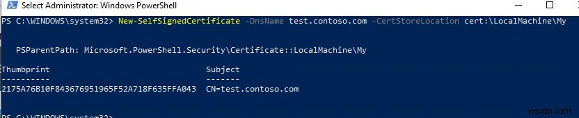 วิธีสร้างใบรับรองที่ลงนามเองใน Windows ด้วย PowerShell 