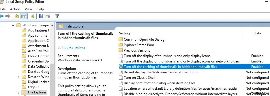 วิธีปิดการใช้งาน / ลบไฟล์ Thumbs.db บนโฟลเดอร์เครือข่ายใน Windows 