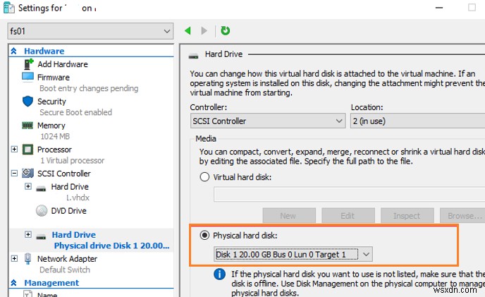 USB Device Passthrough (เปลี่ยนเส้นทาง) ไปยัง Hyper-V Virtual Machine 