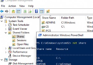 การจัดการการแชร์การดูแลระบบ (Admin$, IPC$, C$, D$) ใน Windows 10 