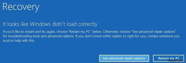 แก้ไข “Winload.efi หายไปหรือมีข้อผิดพลาด” ใน Windows 10 