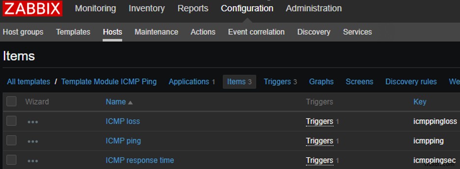 Zabbix – การตรวจสอบ ICMP Ping อย่างง่าย 