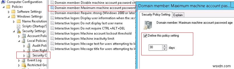 การซ่อมแซมความสัมพันธ์ระหว่างเวิร์กสเตชันและ AD Domain ที่เสียหาย 