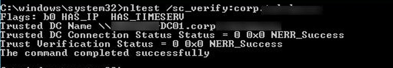 การซ่อมแซมความสัมพันธ์ระหว่างเวิร์กสเตชันและ AD Domain ที่เสียหาย 