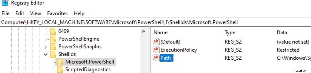 การกำหนดค่านโยบายการดำเนินการสคริปต์ PowerShell 