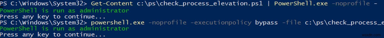 การกำหนดค่านโยบายการดำเนินการสคริปต์ PowerShell 