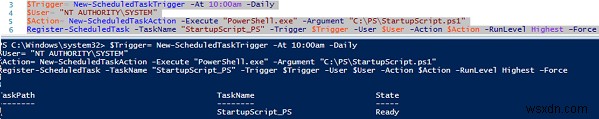 วิธีสร้างและจัดการงานที่กำหนดเวลาไว้ด้วย PowerShell 